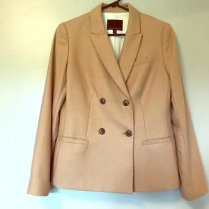 Banana Republic tan flannel pant suit